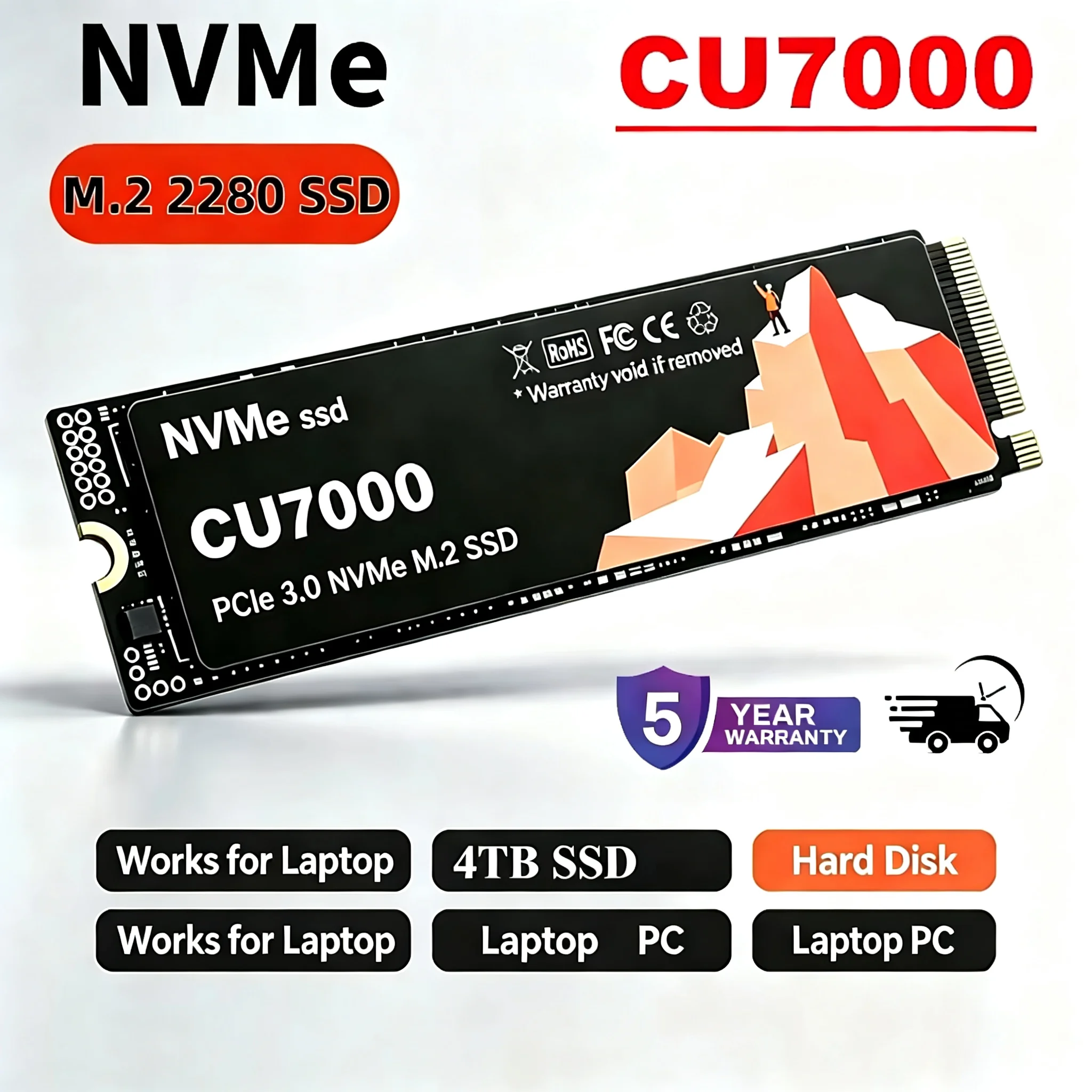 CU7000 SSD M.2 NVMe Internal S - Ssd 500Gb recension och pris