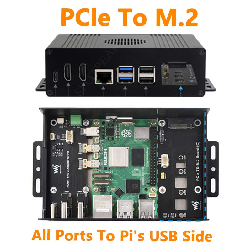 Raspberry Pi 5 Box Case Kit-C  - M.2 Ssd recension och pris