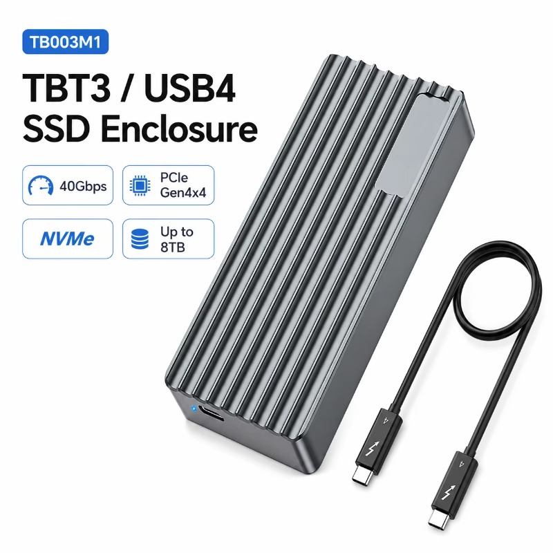TBT3/USB4 M.2 NVMe SSD Enclosu - M.2 Ssd recension och pris